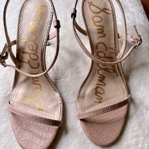 8.5 Nude Sam Edelman ankle strap heels. NWT